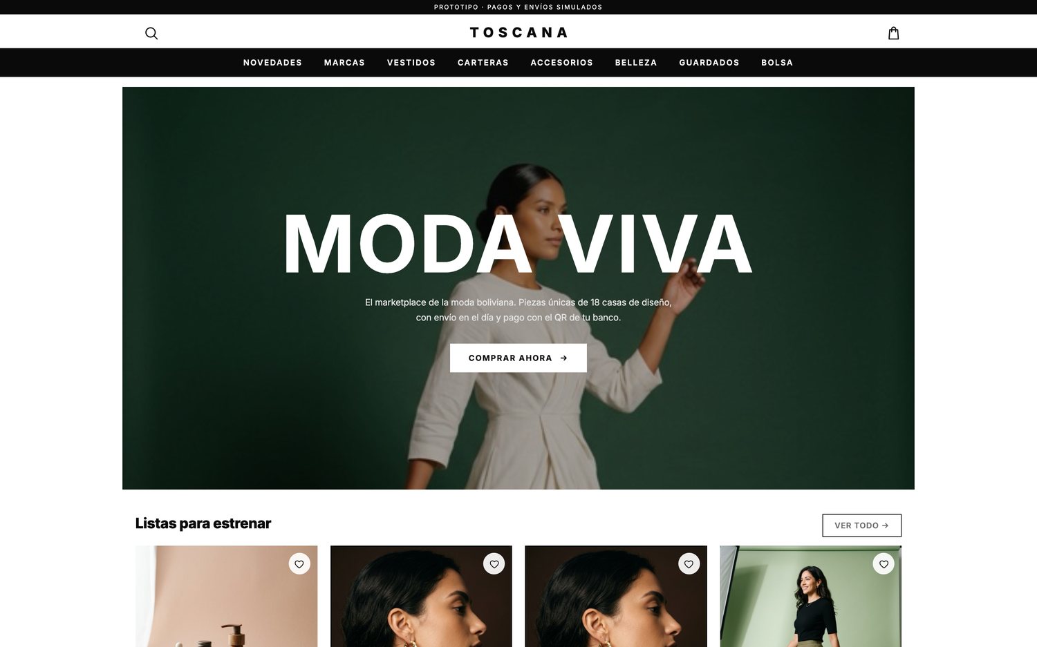Toscana Online, tienda por internet